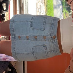 jean skirt